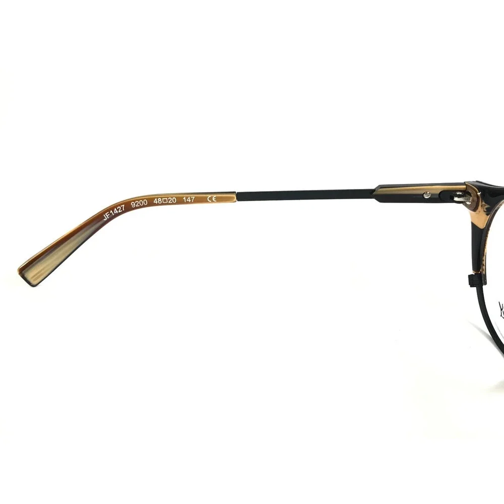 J.F. Rey Eyeglasses Frames JF1427 9200 Horn Black Brown Striped 48-20-147